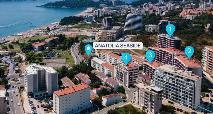 Продажа квартир в комплексе SEASIDE Anatolia - Черногория, Бечичи